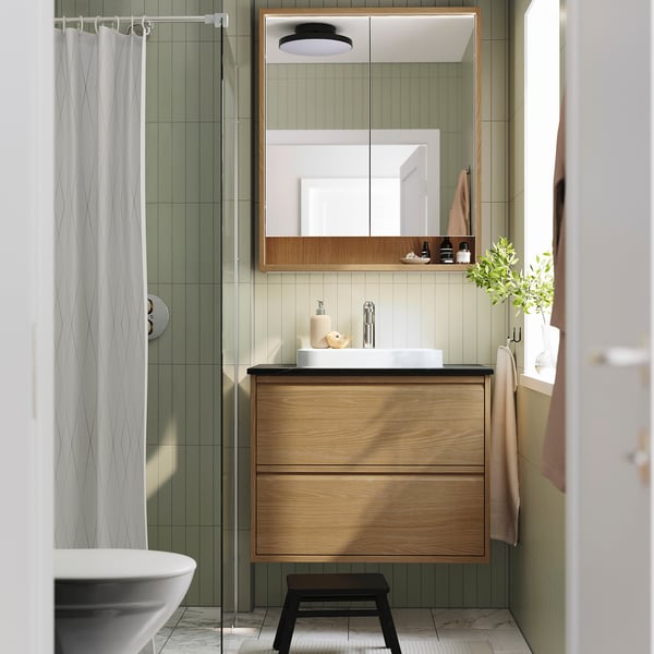 ÄNGSJÖN / BACKSJÖN Mueble de lavabo con cajones/lavabo
