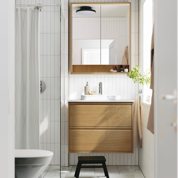ÄNGSJÖN / BACKSJÖN Mueble de lavabo con cajones/lavabo