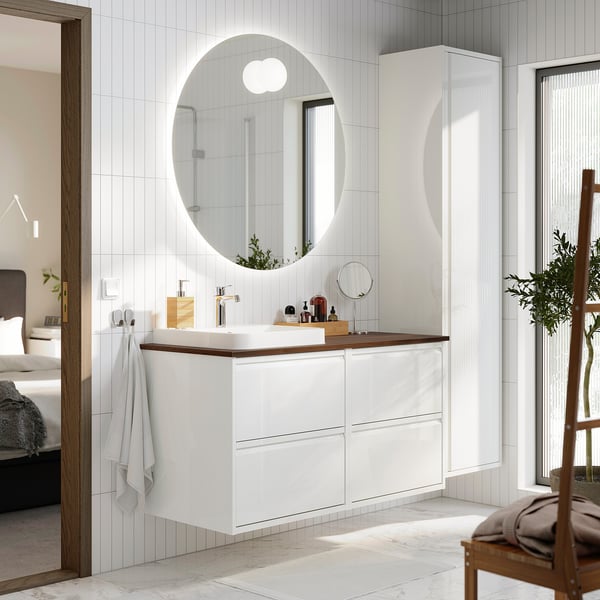 ÄNGSJÖN / BACKSJÖN Mueble de lavabo/lavabo