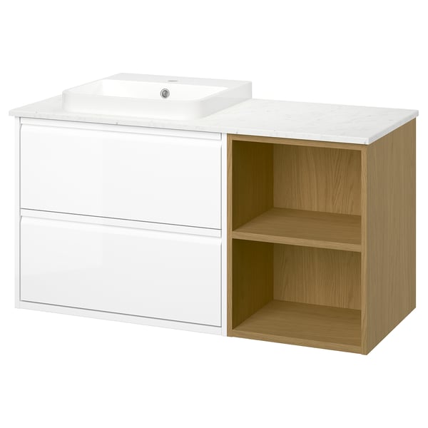ÄNGSJÖN / BACKSJÖN Mueble de lavabo/lavabo