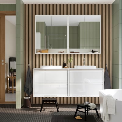 ÄNGSJÖN / BACKSJÖN Mueble de lavabo/lavabo