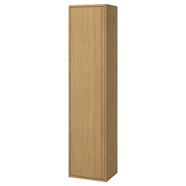 ÄNGSJÖN Gab alt puerta, efecto roble, 46x38x195.5 cm