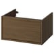 ÄNGSJÖN Mueble de lavabo con cajón, café efecto roble, 61x53x33 cm