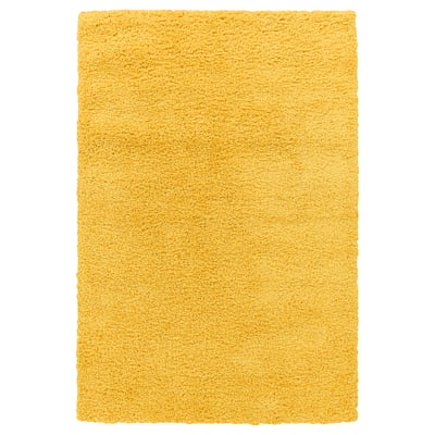 ÄRENDE Tapete, pelo largo, amarillo, 120x180 cm