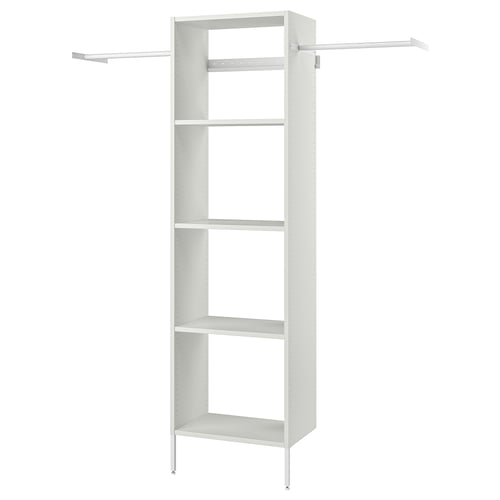 AURDAL Combinación de clóset, blanco, 174-240x40x221 cm