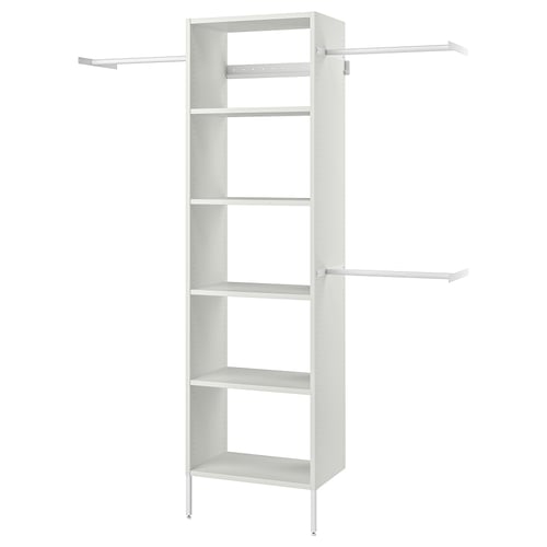 AURDAL Combinación de clóset, blanco, 174-240x40x221 cm