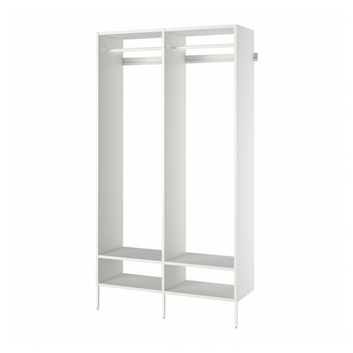 AURDAL Combinación de clóset, blanco, 125x40x221 cm
