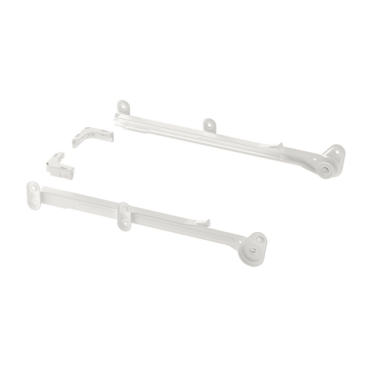 AURDAL Riel extraíble para canasta, blanco, 37 cm