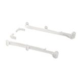 AURDAL Riel extraíble para canasta, blanco, 37 cm
