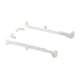 AURDAL Riel extraíble para canasta, blanco, 37 cm