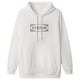 AURTIENDE Sudadera +capucha, blanco, S/M