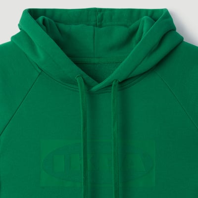 AURTIENDE Sudadera +capucha, verde, G/EG