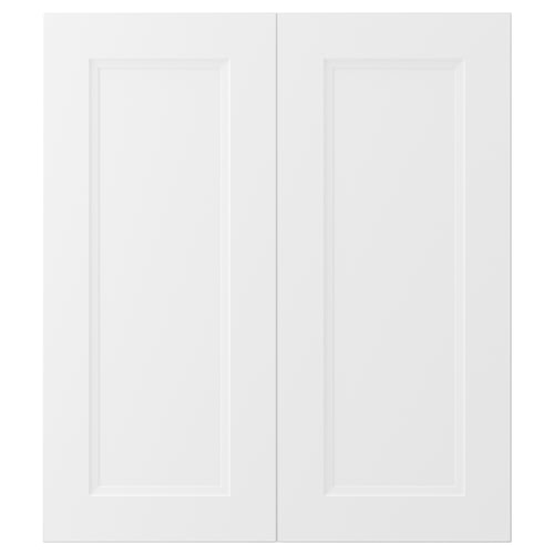 AXSTAD Puerta de gabinete esquina, 2 pzas, blanco mate, 33x76 cm