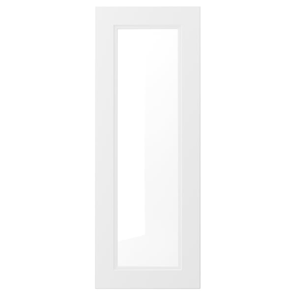 AXSTAD Puerta de vidrio, blanco mate, 38x102 cm