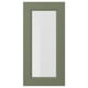 AXSTAD Puerta de vidrio, verde grisáceo, 38x76 cm