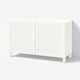 BESTÅ Almacenaje con puertas, blanco/Hanviken/Stubbarp blanco, 120x42x74 cm