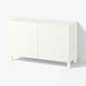 BESTÅ Almacenaje con puertas, Förvaltare blanco/Stubbarp blanco, 120x42x74 cm