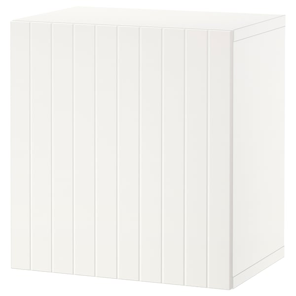 BESTÅ Estante con puerta, blanco/Sutterviken blanco, 60x42x64 cm