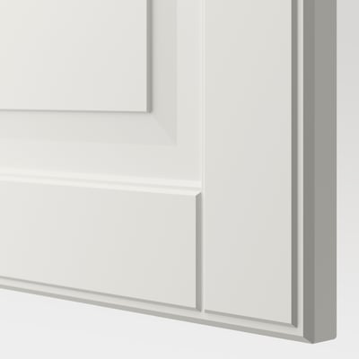 BESTÅ Estante con puertas, blanco/Smeviken blanco, 120x42x64 cm