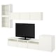 BESTÅ Mueble de TV c/puertas de vidrio