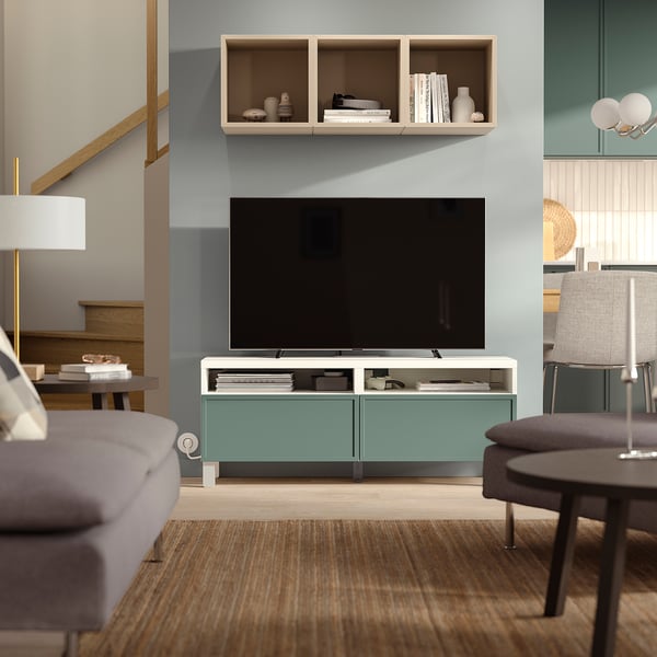 BESTÅ Mueble de TV con cajones