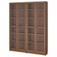 BILLY / OXBERG Comb libreros con puertas vidrio