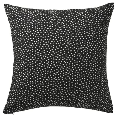 BJÖRKGRÅMAL Funda de cojín, negro/blanco, 50x50 cm