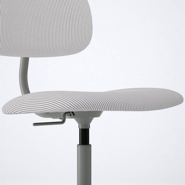 BLECKBERGET Silla giratoria, Klovsta blanco/gris