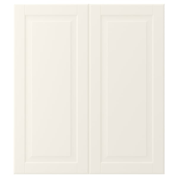 BODBYN Puerta de gabinete esquina, 2 pzas, hueso, 33x76 cm