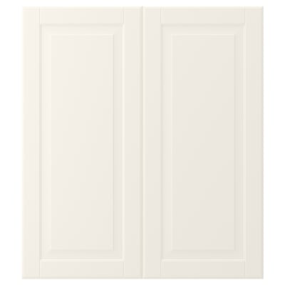 BODBYN Puerta de gabinete esquina, 2 pzas, hueso, 33x76 cm