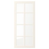 BODBYN Puerta de vidrio, hueso, 46x102 cm