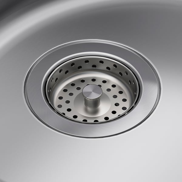 BOHOLMEN Tarja empotrada, 1 tina, ac inox, 45 cm