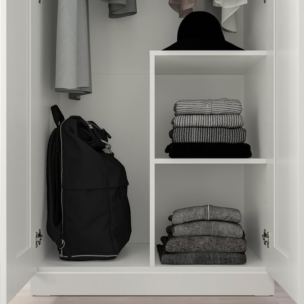 BRIMNES Clóset c/2 puertas, blanco, 78x50x190 cm