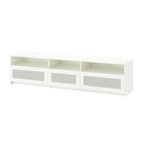BRIMNES Mueble de TV, blanco, 216x41x54 cm