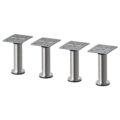CAPITA Pata, ac inox, 4 "