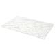 EKBACKEN Barra para isla de cocina, blanco efecto mármol alegre/laminado, 188x107x3 cm