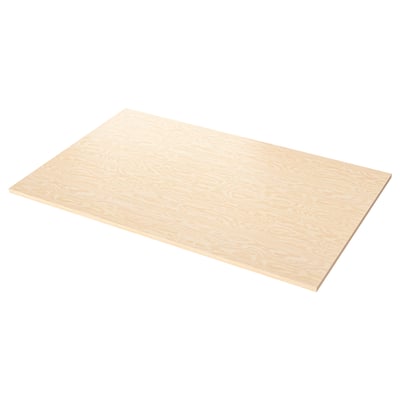 EKBACKEN Barra para isla de cocina, efecto madera contrachapada/laminado, 188x107x3 cm