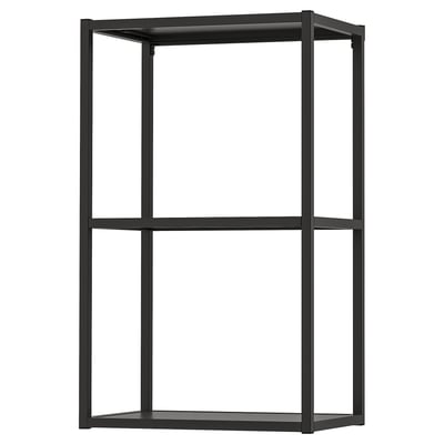 ENHET Estructura de gabinete con repisas, carbón, 46x30x76 cm
