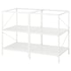 ENHET Isla de cocina con repisas, blanco, 61 cm