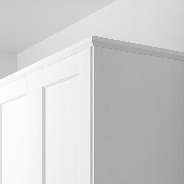ENKÖPING Moldura, blanco efecto madera, 221 cm