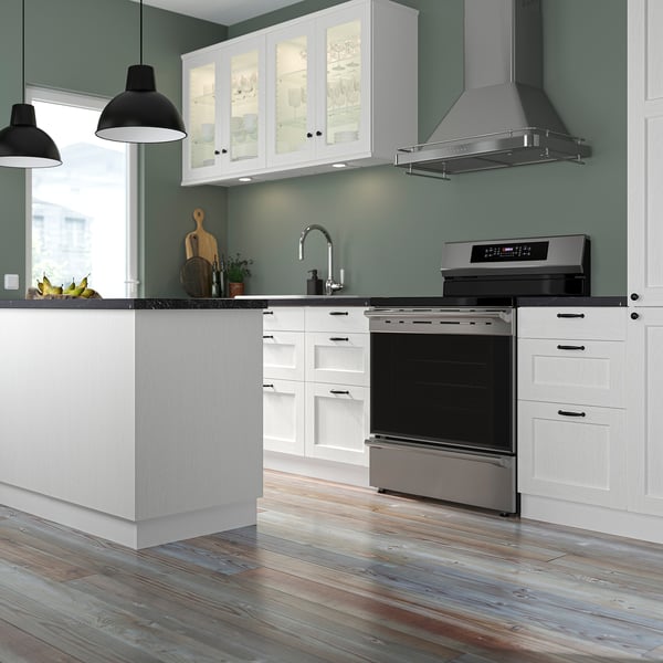 ENKÖPING Panel lateral, blanco efecto madera, 62.5x76.2 cm