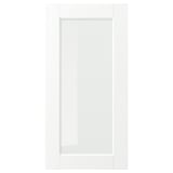 ENKÖPING Puerta de vidrio, blanco efecto madera, 38x76 cm