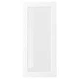 ENKÖPING Puerta de vidrio, blanco efecto madera, 46x102 cm