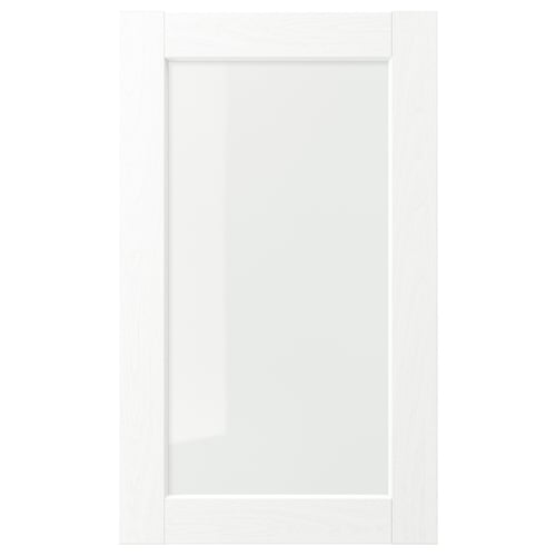 ENKÖPING Puerta de vidrio, blanco efecto madera, 46x76 cm