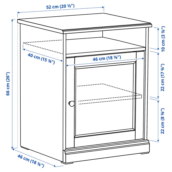 FÅGELFJÄLLET Muebles p/recámara, juego de 2, negro efecto roble, Individual