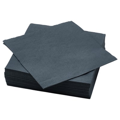 FANTASTISK Servilleta de papel, gris oscuro, 40x40 cm