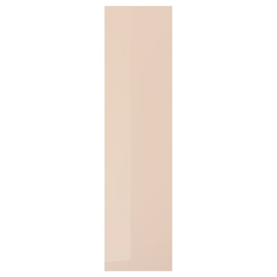 FARDAL Puerta con bisagras, alto brillo naranja claro, 50x195 cm