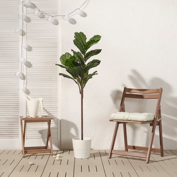 FEJKA Planta artificial, int/ext ficus lira, 19 cm