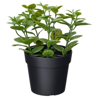 FEJKA Planta artificial, int/ext menta, 9 cm