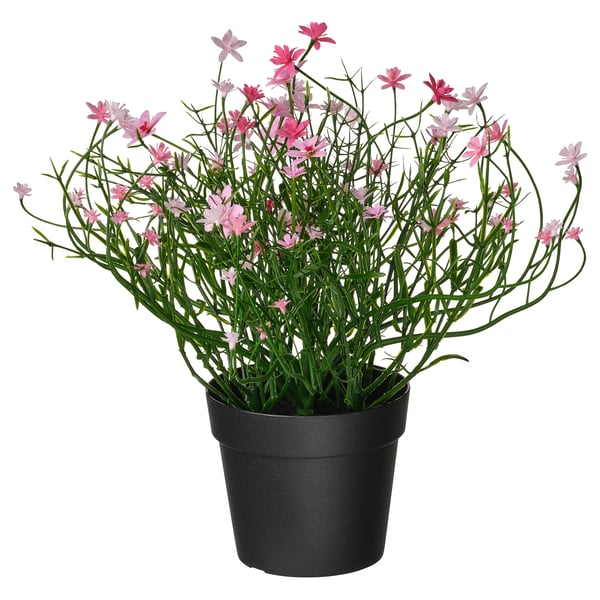 FEJKA Planta artificial, int/ext/paniculata rosa, 9 cm